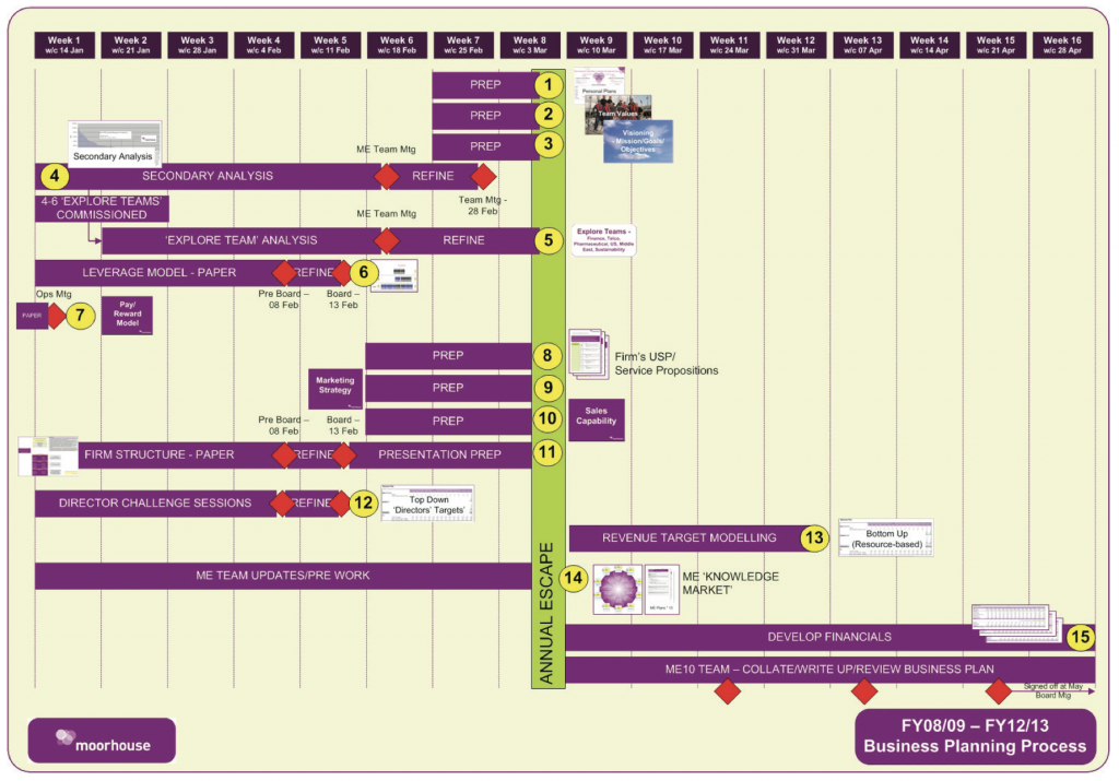 Figure: Illustrative plan-for-the-plan timeline